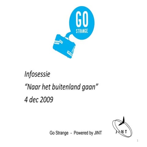 Informatiethema's: naar het buitenland