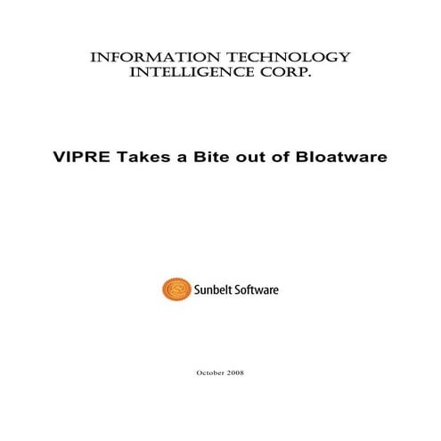 VIPRE Business Takes a Bite out of Bloatware