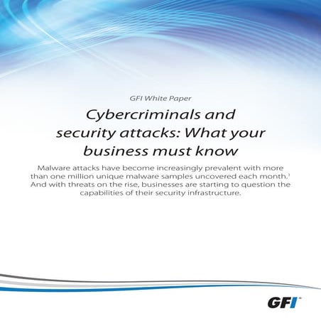 Cybercriminals and security attacks