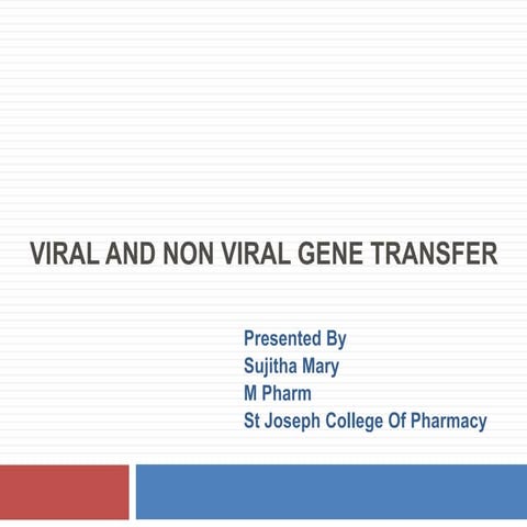 Viral and non viral gene transfer