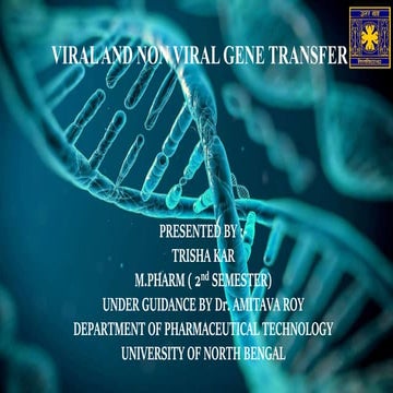 VIRAL AND NON VIRAL GENE TRANSFER | PDF