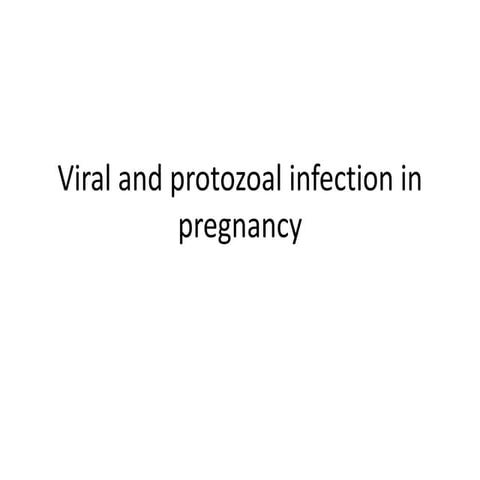 Infection in pregnancy
