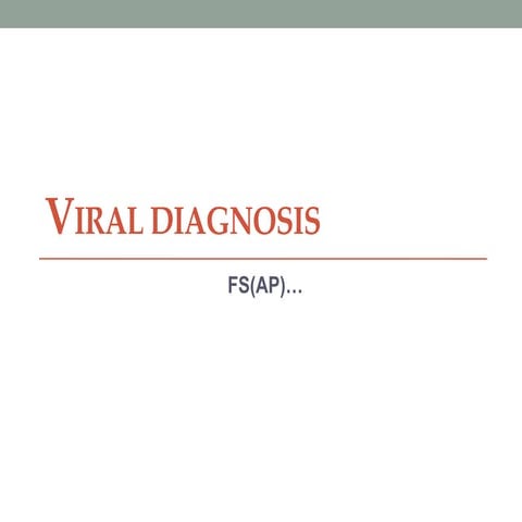 Medical laboratory course Viral diagnosis.ppt