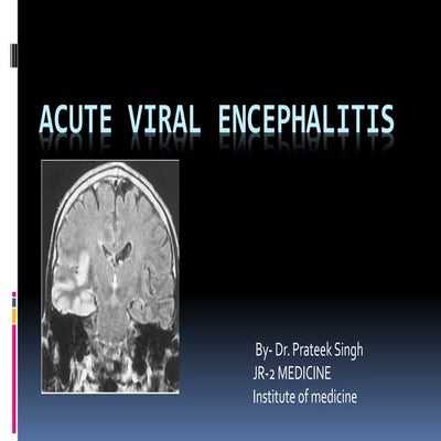 Viral encephalitis