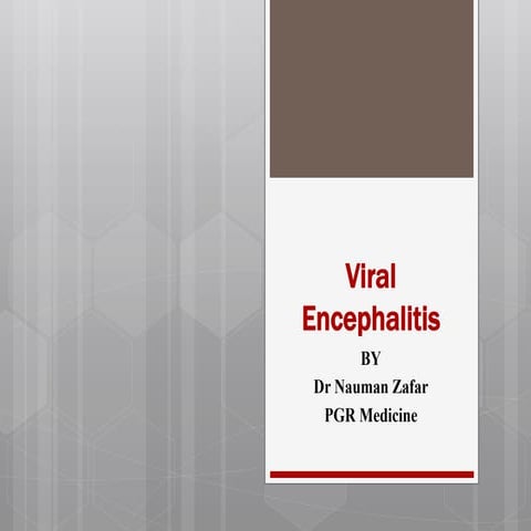 Viral encephalitis