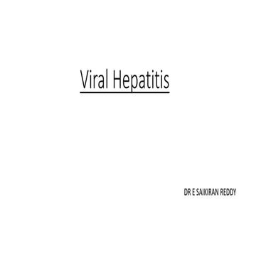 Viral hepatitis