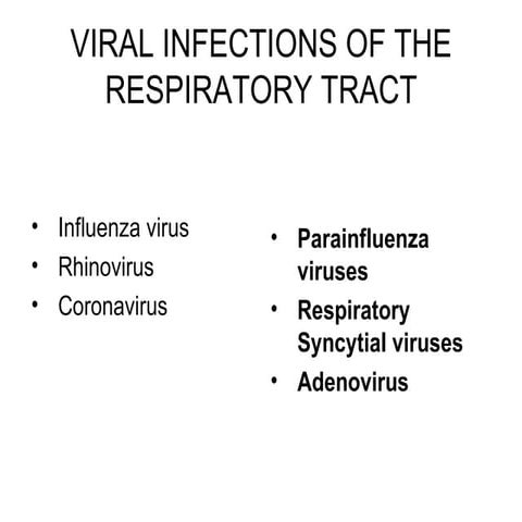 Viral infection of the respiratory tract (2)