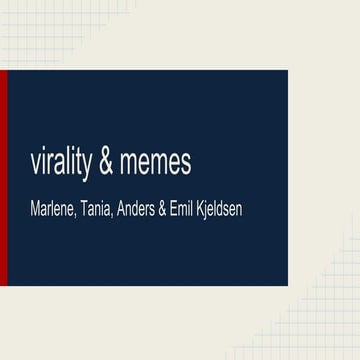 Virality & memes