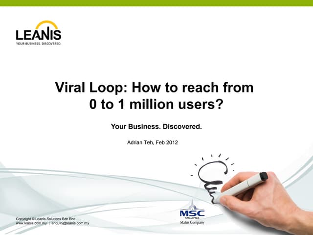 Viral loop - From 0 to 1 million users