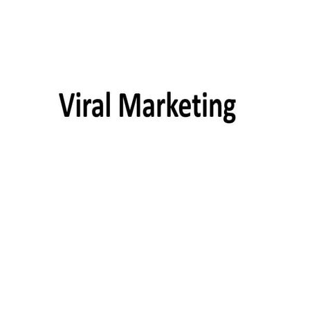 Viral marketing