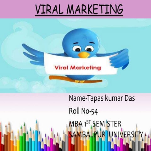 Viral marketing with an example