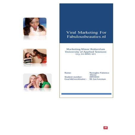 Viral marketing for fabulousbeauties nl report and others 