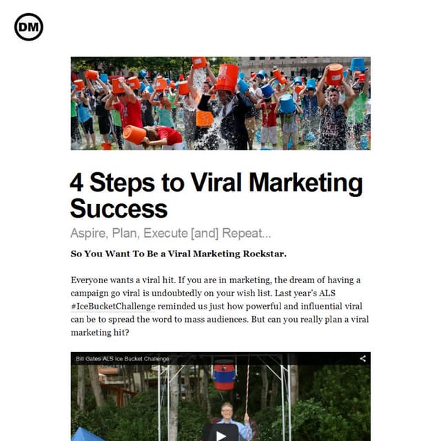 4 Steps to Viral Marketing Success 