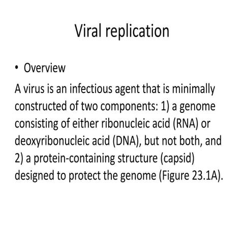 Viral replication (1)