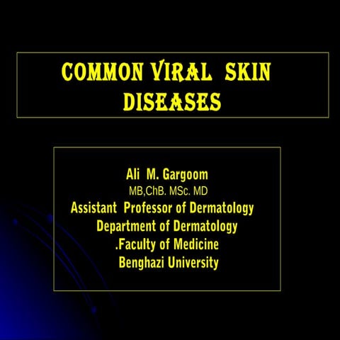 Common Viral Skin Diseases