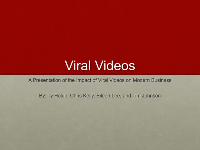Viral videos final