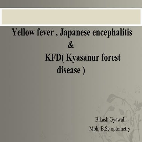 Kyasanur forest disease PPT | PPTX