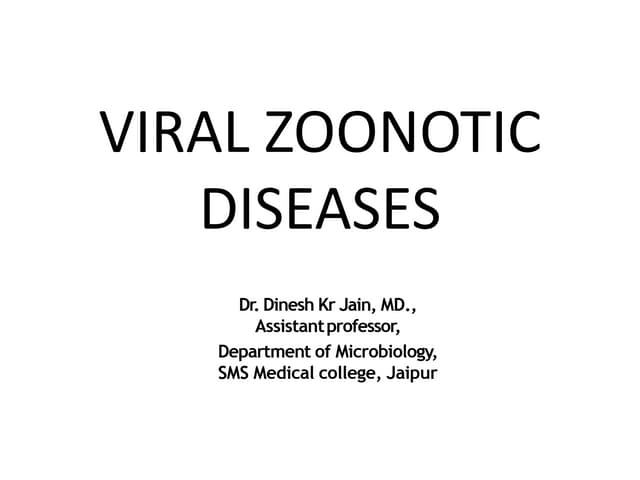 Viral zoonotic disease
