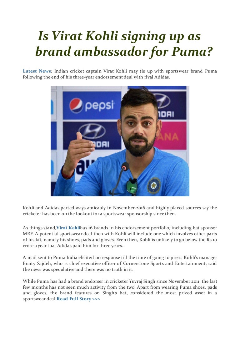 puma ignite virat kohli