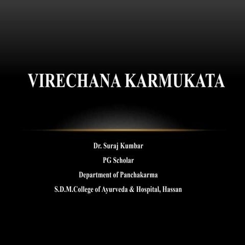 Virechana Karmukata