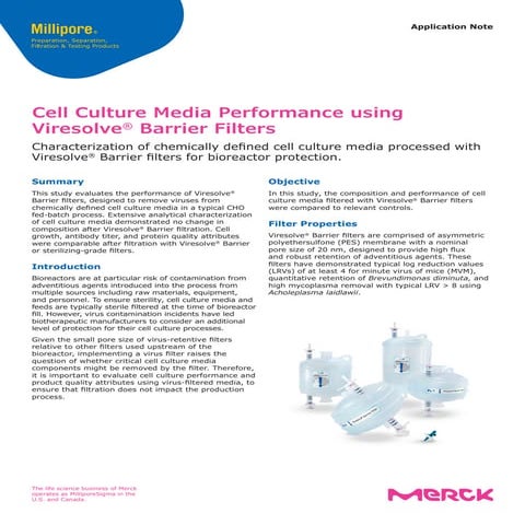 Cell Culture Media Filtration – Evaluating Cell Culture Performance