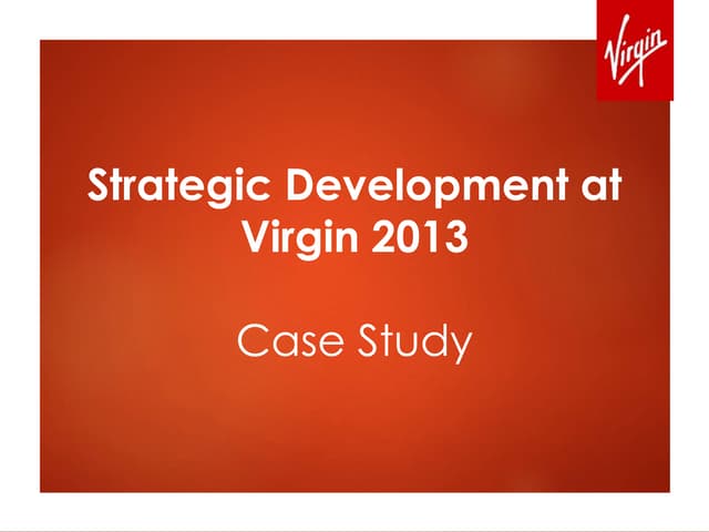 Virgin Group Strategic Development 