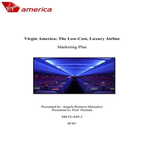 Virgin America Marketing Plan