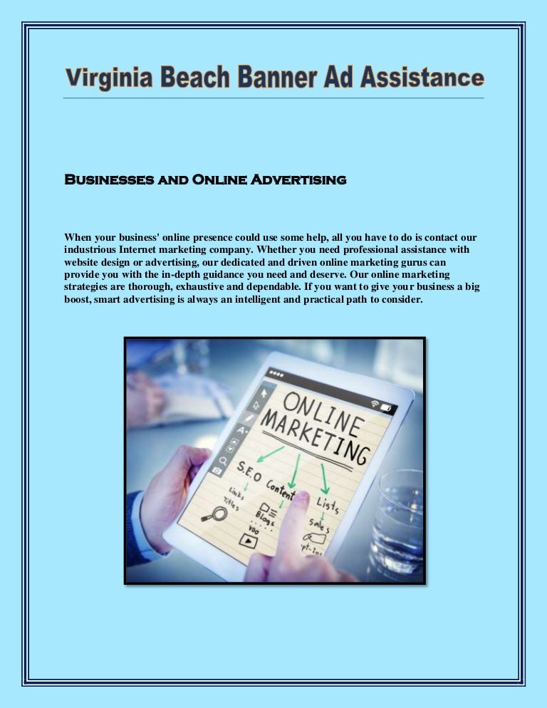 Virginia Beach Banner Ad Assistance