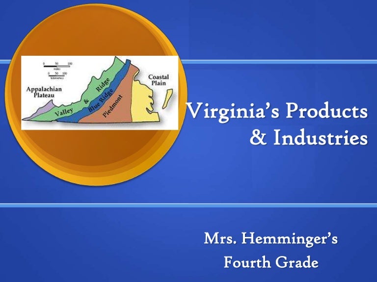 Virginia products & industries