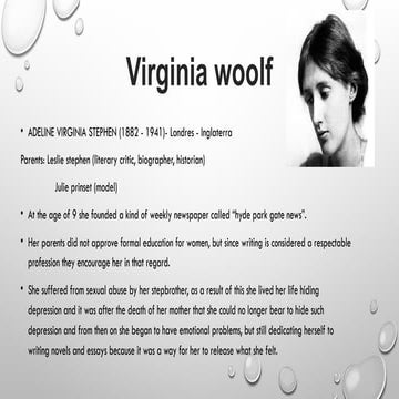 Virginia woolf explaNATION- LETERATURA BRITANICA | PPTX
