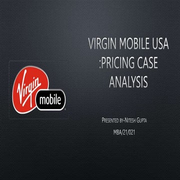 Virgin Mobile USA ppt  NEIRST pptx
