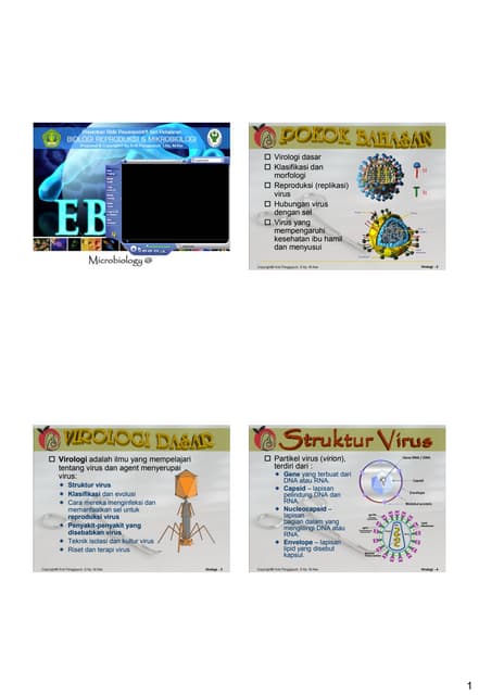 Konsep Dasar Virologi