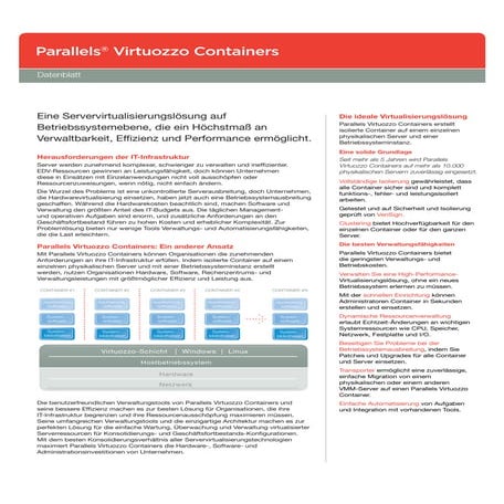 Virtozzo Datasheet A4 De 170209