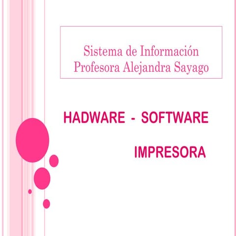 Hardware - Software IMPRESORA