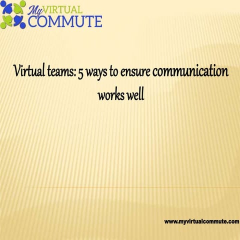 Virtual communication | PPT