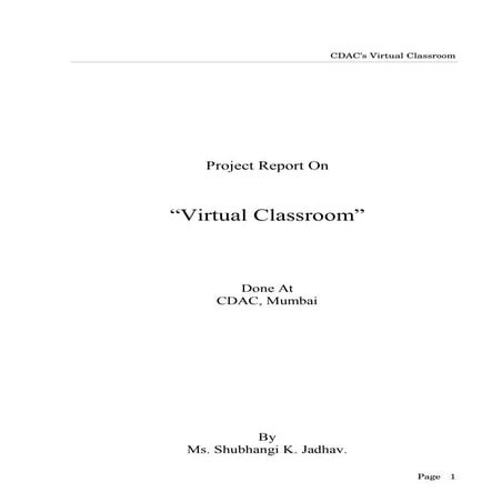 Virtual classroom