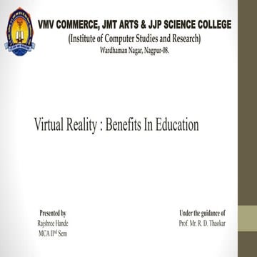 virtual reality ppt | PPTX