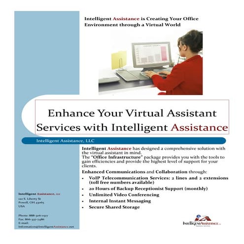 Virtual Assistant Flyer PDF Technology Computing