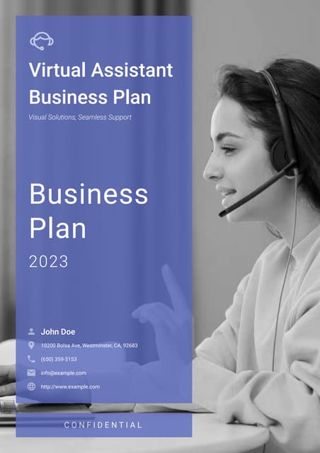Virtual Assistant Business Plan Pdf Virtual Assistant Business Plan Examples | PDF