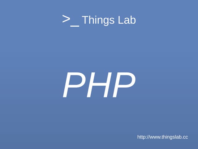PHP and Databases