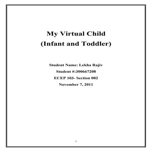 My virtual child part1 final | DOCX
