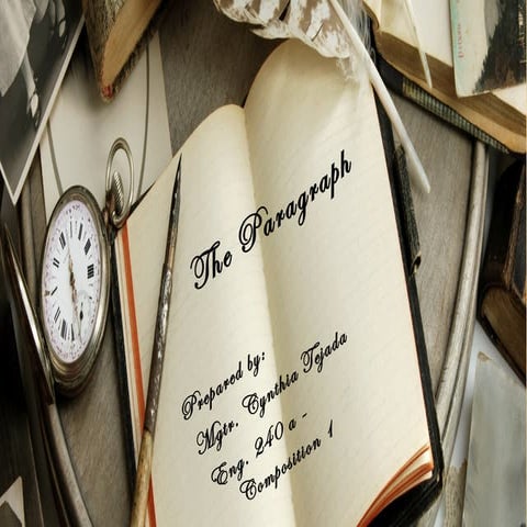 How to write a paragraph