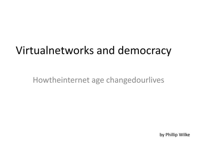 Virtual communities