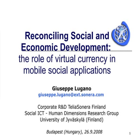 The role of virtual currency in MoSoSo applications