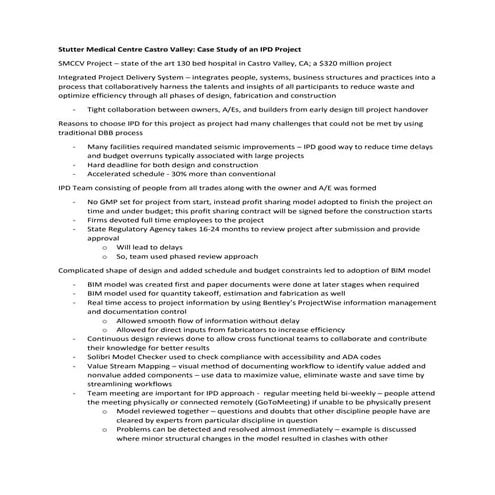 Virtual design and construction