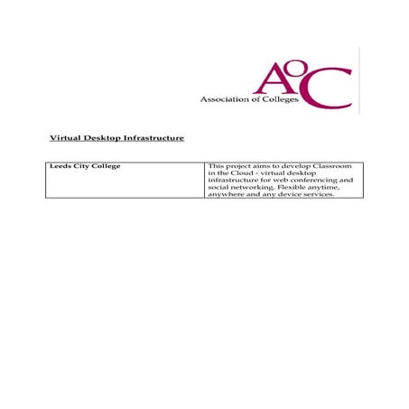 Virtual desktop infrastructure