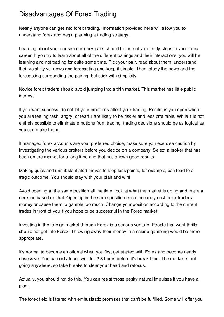 Forex Gambling Or Investing