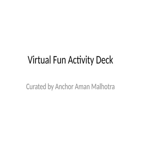 VEE Corporate Virtual Fun Activities Plan_May 2021_V2.0 | PPT