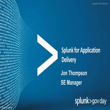 Virtual Gov Day - Application Delivery Breakout - Overview