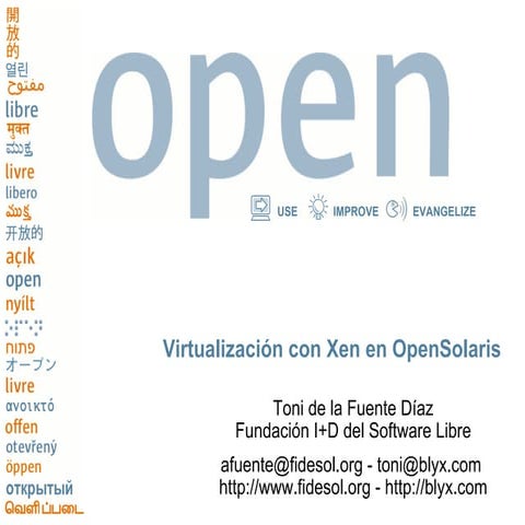 Virtualizacion Con Xen En Open Solaris
